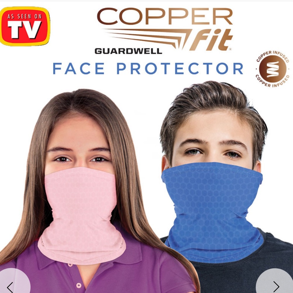 Copper Fit Kids' Guardwell Face Protector-PINK